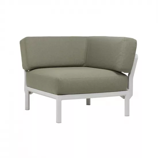Fotoliu pentru gradina modul de colt Nardi Maximo Elemento Angolo Gesso Timo Sunbrella 40184.29.217