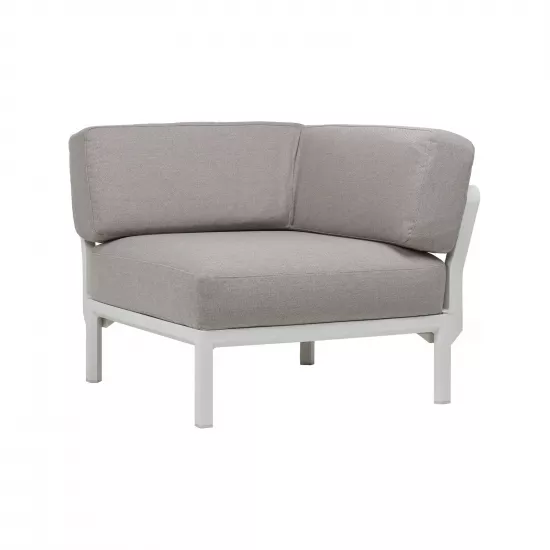 Fotoliu pentru gradina modul de colt Nardi Maximo Elemento Angolo Gesso Lava Sunbrella 40184.29.215