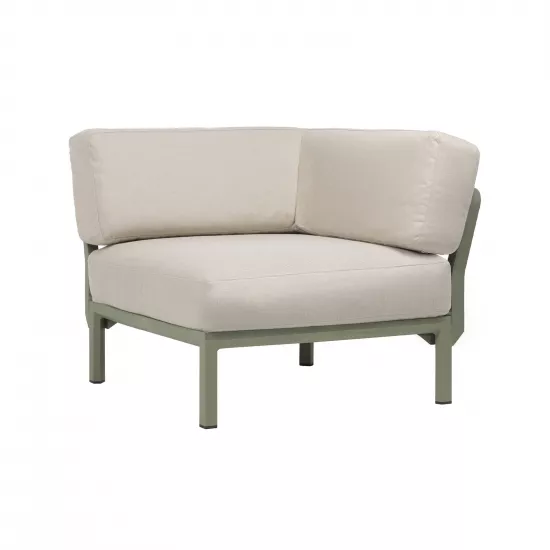 Fotoliu pentru gradina modul de colt Nardi Maximo Elemento Angolo Cactus Perla Sunbrella 40184.27.213