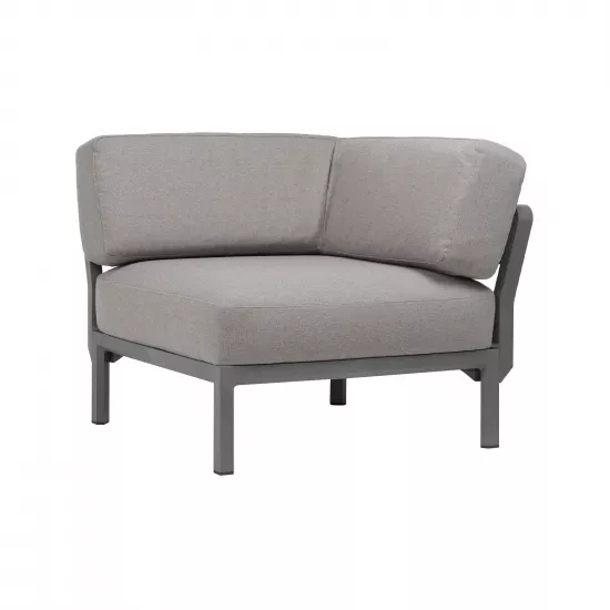 Fotoliu pentru gradina modul de colt Nardi Maximo Elemento Angolo Basalt Lava Sunbrella 40184.25.215