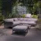 Pouf cu perna Nardi Maximo Pouf Cactus Perla Sunbrella 40179.27.213