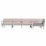 Canapea Nardi Maximo 5 Gesso Perla Sunbrella