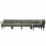 Canapea Nardi Maximo 5 Basalt Timo Sunbrella