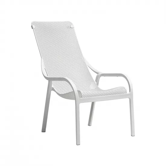 Scaun Nardi Net Lounge, Bianco