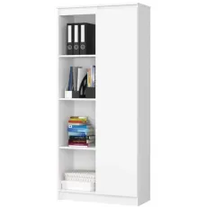 Dulap Mobi Plus D-1, 80x40x190 cm Alb