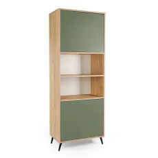 Dulap Mobi Plus Loft, 70x40x190 cm Olive