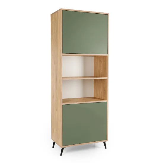 Dulap Mobi Plus Loft, 70x40x190 cm Olive