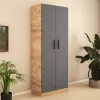 Dulap Bafimob РZ-80 (80x40x200 cm), Stejar/Grafit