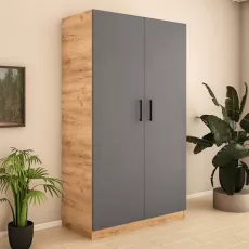 Шкаф Bafimob ШZ-120 (120x52x200 см), Дуб/Графит