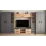Living Bafimob Liudmila Mini-Z cu sticla (ТV-1,5m) (390 cm), Stejar/Grafit