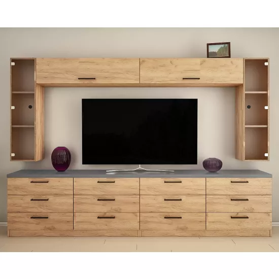 Living Bafimob Z-10 (300 cm), Stejar/Grafit