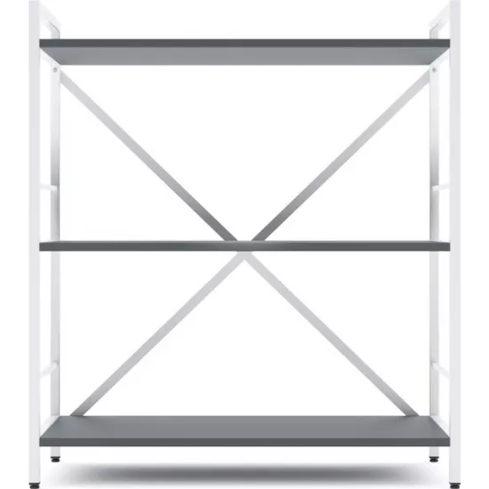 LS09025 08040 35 Raft metalic Nex Loft 900x800x400 mm, 3 rafturi, PAL, White/ Anthracite