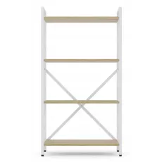 Raft Nex Home Loft, 60 cm x 110 cm x 24 cm, White/ Oak Artisan