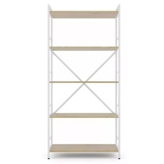 Raft Nex Home Loft, 80 cm x 170 cm x 35 cm, White/ Oak Artisan