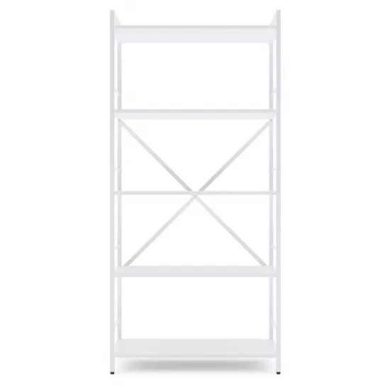 Стеллаж Nex Home Loft, 80 см x 170 см x 35 см, White/ White snow