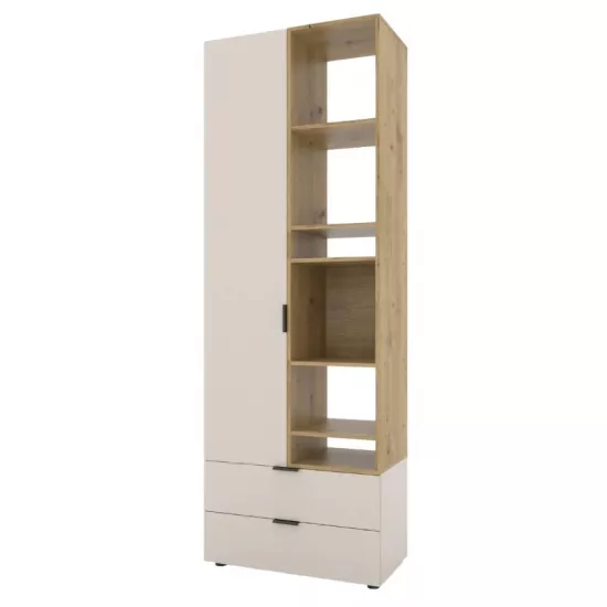 Шкаф Nex Home A001R (80 см), Cashmere/Oak Artisan