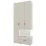 Шкаф Nex Home A002R (100x40x230 см), Cashmere/White Snow