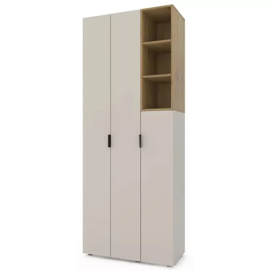 Шкаф Nex Home A003R (90x42x230 см), Cashmere/Oak Artisan