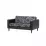 Canapea dreaptă Panmobili Boni Cub, Black