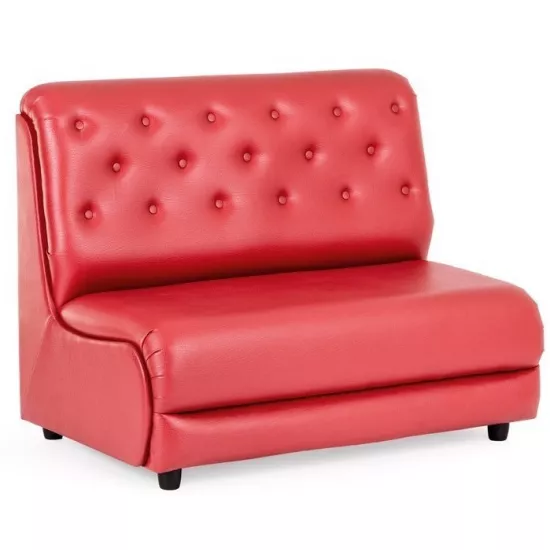 Canapea dreaptă Panmobili Jazz Econom Buttons, Red