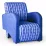 Fotoliu Panmobili Titi New, Blue