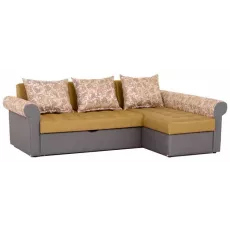Диван угловой Panmobili Max, Gray/Mustard