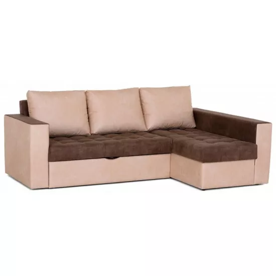Canapea de colț Panmobili New C, Brown/Beige