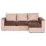 Canapea de colț Panmobili New C, Brown/Beige