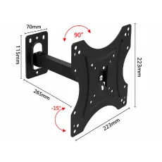 Suport de perete Wall mount Max LS-304E, Negru