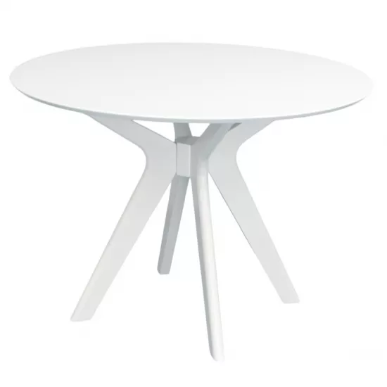 Masă pentru bucătărie Eva Raffless Round, White