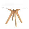 Masă pentru bucătărie Eva Raffless Round, White/Bella beech
