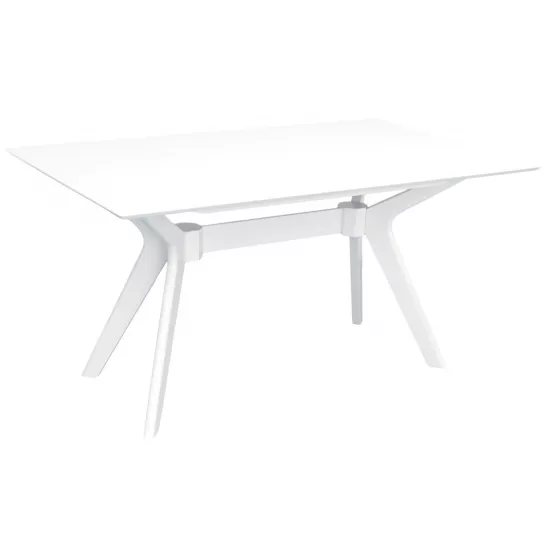 Masă pentru bucătărie Eva Raffless Rectangular, White