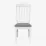 Set de mobilă Eva Gloria White + 4 Wenyi R White/NV-10WP Grey