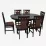 Set de mobilă Eva HV-31N Chocolate + 6 Deepa R Chocolate/F-789 Brown