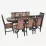 Set de mobilă Eva HV-31N Chocolate + 8 Deepa R Chocolate/F-789 Brown