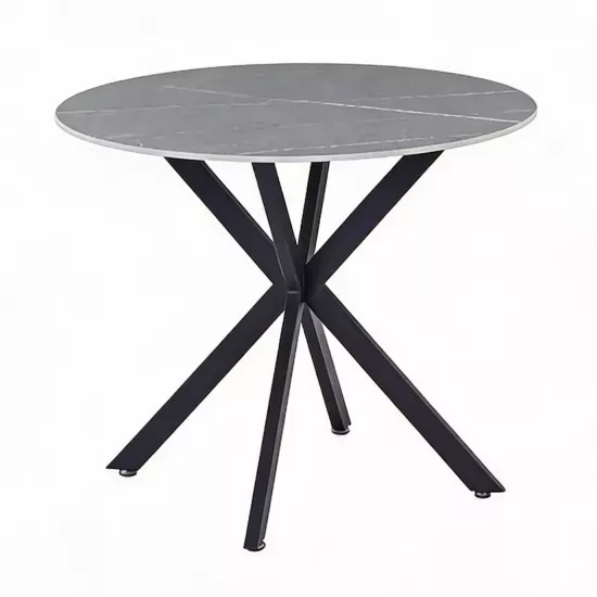 Masă pentru bucătărie Yasen T2492, Ø90 cm, Gri