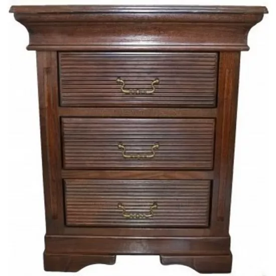 Noptieră Viitorul Serenada (55 cm) cu 3 sertare, Stejar Închis