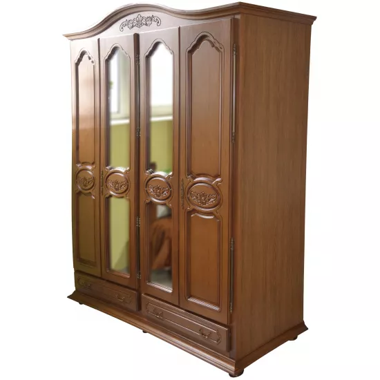 Dulap Viitorul Valentina (200x62x218 cm) cu 4 usi, Stejar Deschis