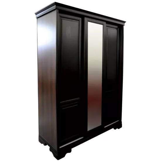 Dulap glisant Viitorul Serenada (152x60x215 cm) cu 3 usi, Stejar Închis