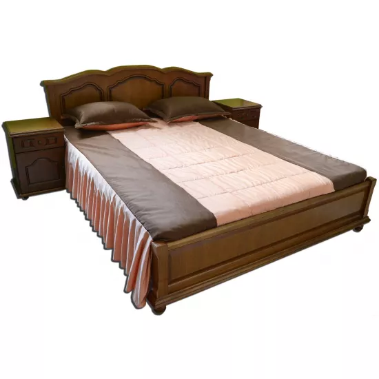 Кровать Viitorul Rotemburg низкая, 160 x 200 см, Дуб Светлый