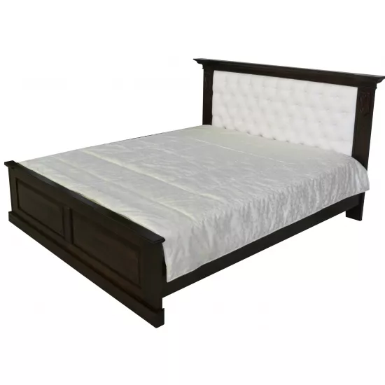 Кровать Viitorul Serenada, 160 x 200 см прямое изголовье, Дуб Темный
