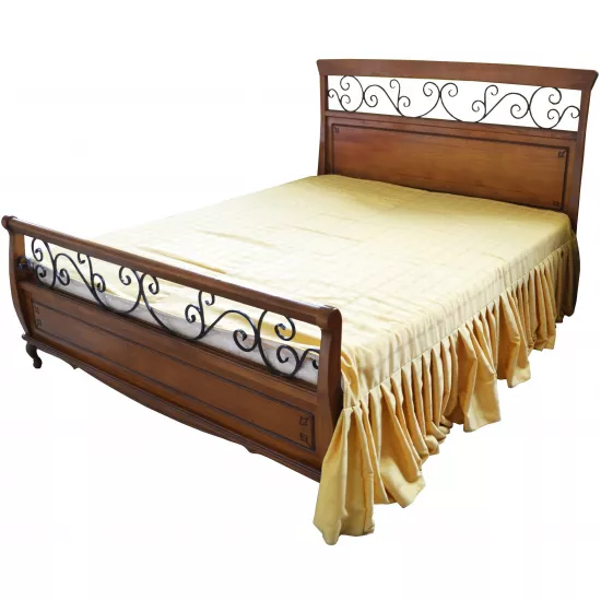 Кровать Viitorul Serenada 4, 160 x 200 см, Дуб Светлый