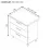 Modul inferior Ambianta Bonita MI1 800 cu 3 sertare, MDF, Alb