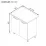Modul inferior Ambianta Bonita MI5 800, MDF, Alb