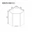 Modul superior Ambianta Bonita MS8 600 de colt, MDF, Catania