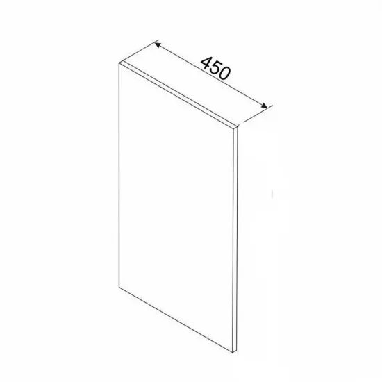 Front Modul inferior Ambianta Bonita 450 masina de spalat vase, MDF, Catania