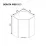 Modul superior Ambianta Bonita MS8 600 de colt, MDF, Antracit