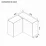 Modul superior Ambianta Astra 900 CS de colt, Pal, Artisan/Crem