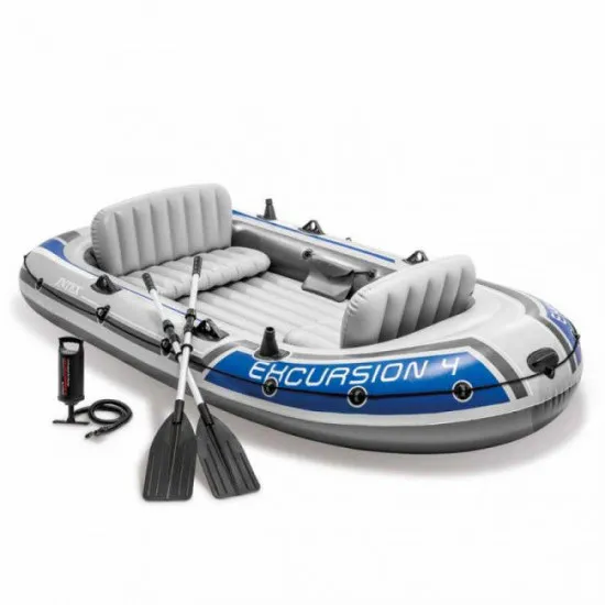 BarcÄ? Intex Excursion 4 cu vâsle È?i pompÄ? (68324)