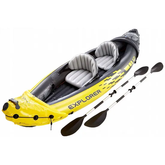 Caiac Intex Explorer K2 cu vâsle și pompă (68307)